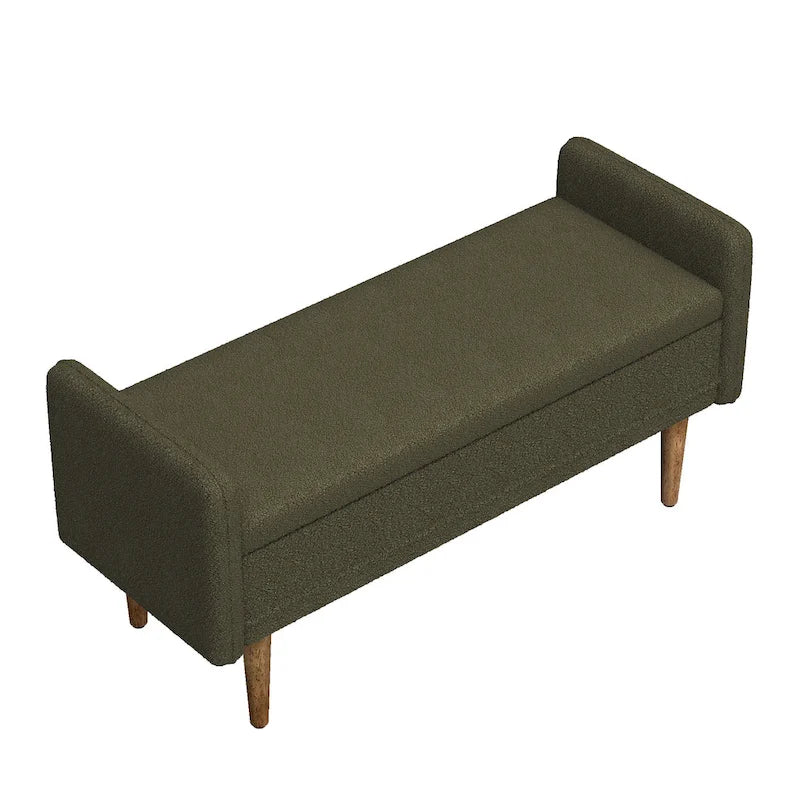 Modem Design Teddy Velvet Storage Stool,Bedroom Benches