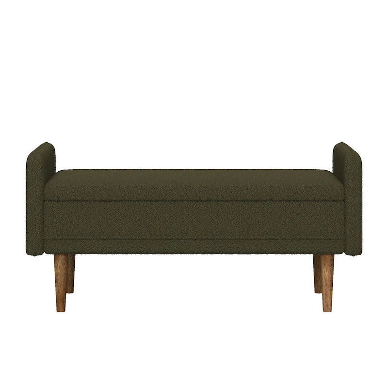 Modem Design Teddy Velvet Storage Stool,Bedroom Benches