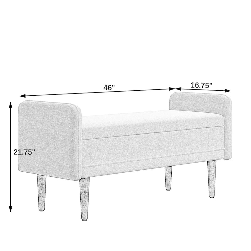 Modem Design Teddy Velvet Storage Stool,Bedroom Benches