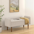 Modem Design Teddy Velvet Storage Stool,Bedroom Benches