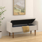 Modem Design Teddy Velvet Storage Stool,Bedroom Benches