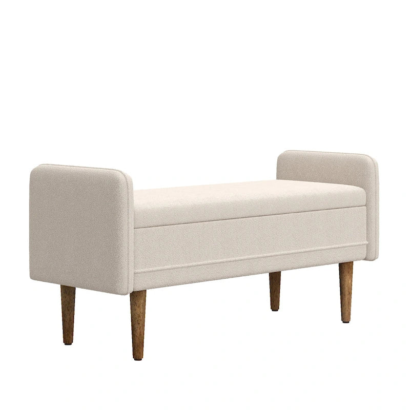 Modem Design Teddy Velvet Storage Stool,Bedroom Benches