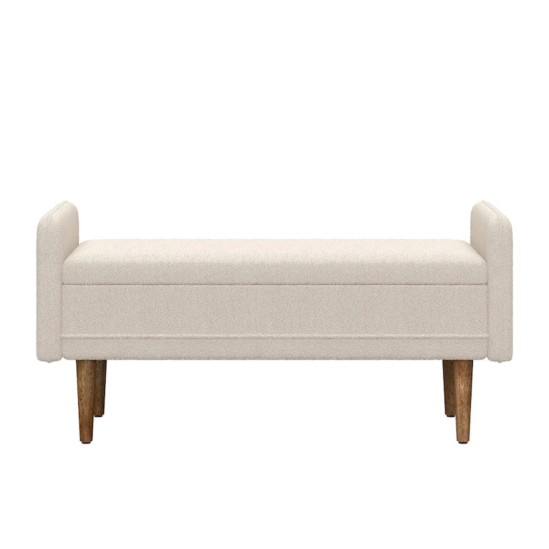Modem Design Teddy Velvet Storage Stool,Bedroom Benches