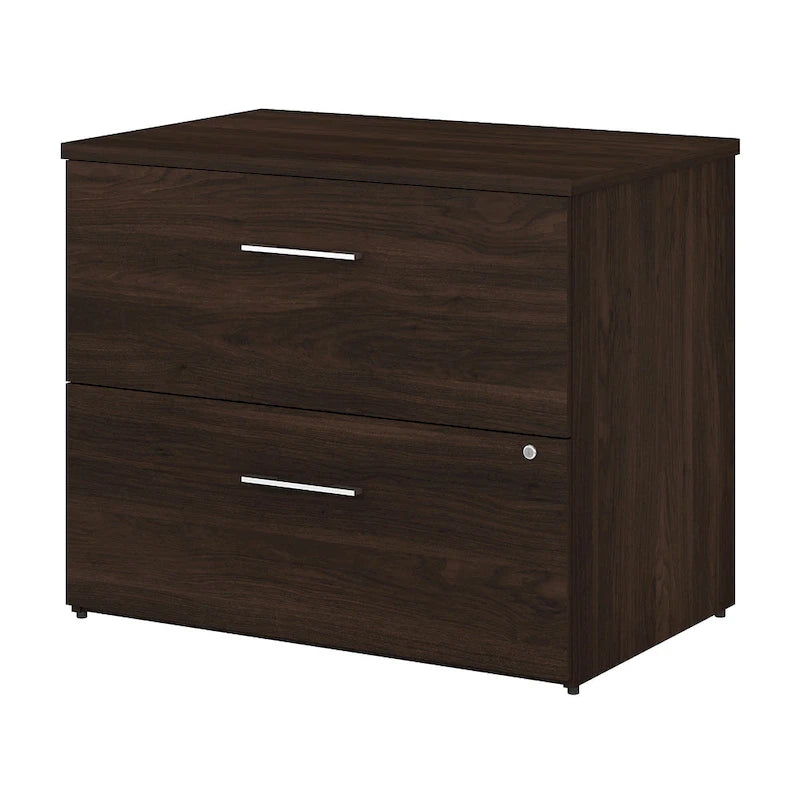 2-Drawer Locking Lateral File Cabinet – Legal/Letter/A4, Ball-Bearing Slides, 88 lb/Drawer