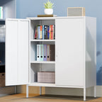 40 Inches High Metal Storage Locker, Comes With 2 Doors And Suitable For Homes, Offices And Coffee Bars