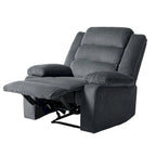 2 Set Modern Corduroy Manual Recliner Chair, Oversize Accent Chair Recliner with Wide Armrest