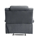 2 Set Modern Corduroy Manual Recliner Chair, Oversize Accent Chair Recliner with Wide Armrest