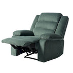 2 Set Modern Corduroy Manual Recliner Chair, Oversize Accent Chair Recliner with Wide Armrest