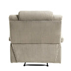 2 Set Modern Corduroy Manual Recliner Chair, Oversize Accent Chair Recliner with Wide Armrest