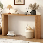 Simple Modern Style Multi-functional Use Porch Table with Semi-cylindrical Leg Design