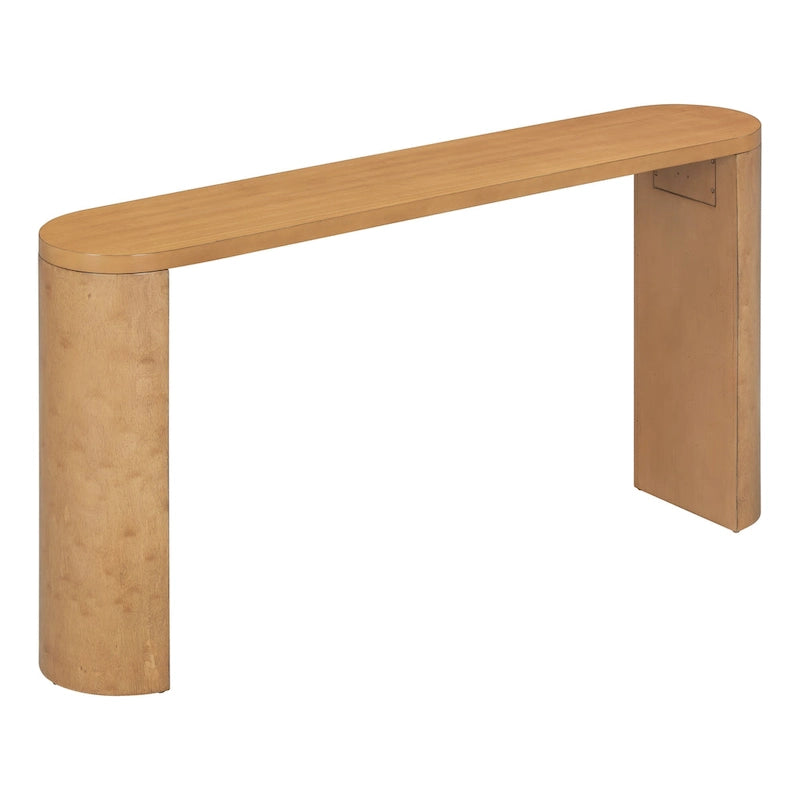 Simple Modern Style Multi-functional Use Porch Table with Semi-cylindrical Leg Design