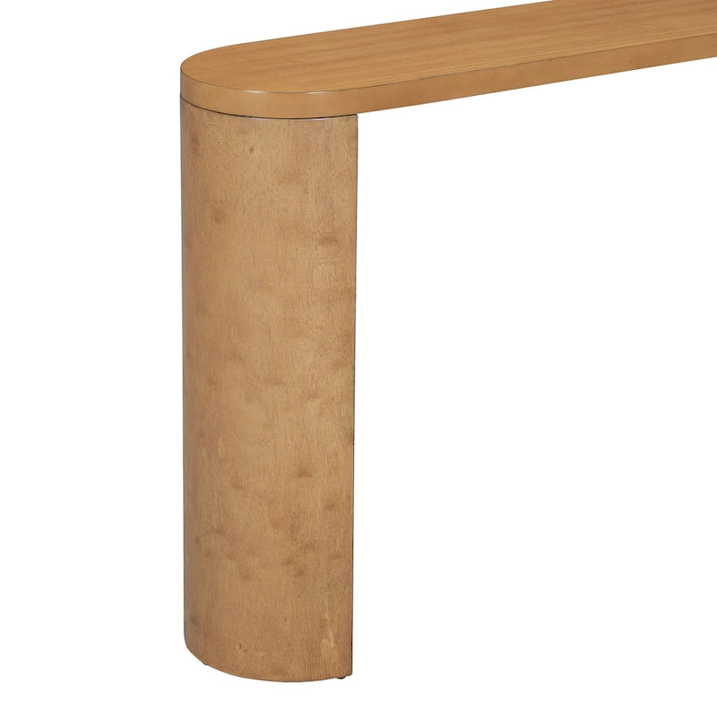 Simple Modern Style Multi-functional Use Porch Table with Semi-cylindrical Leg Design