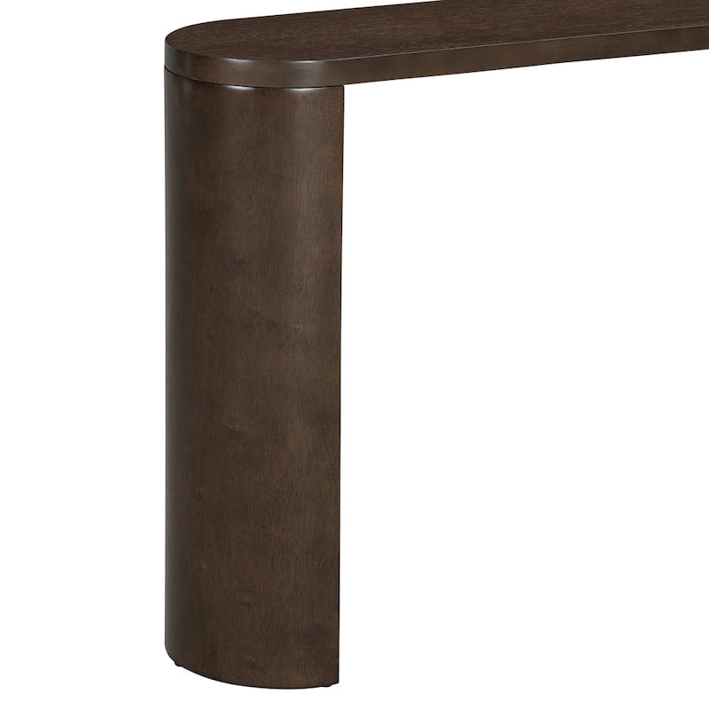 Simple Modern Style Multi-functional Use Porch Table with Semi-cylindrical Leg Design