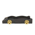 Pine Race Car Bed with Wheels & Storage