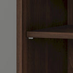 Tall 5-Shelf Bookcase with Cabinet Doors – Adjustable Shelves, Wall Anchor