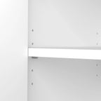 Tall 5-Shelf Bookcase with Cabinet Doors – Adjustable Shelves, Wall Anchor