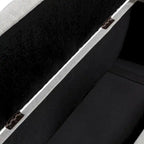 Classic Button-Tufted Flip-Top Storage Bench with Copper Nailhead Trims