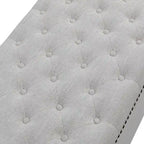 Classic Button-Tufted Flip-Top Storage Bench with Copper Nailhead Trims