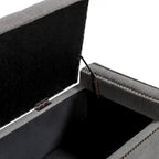 Classic Button-Tufted Flip-Top Storage Bench with Copper Nailhead Trims
