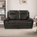Top Grain Leather Power Reclining Loveseat – USB Charging, Adjustable Headrest & Lumbar