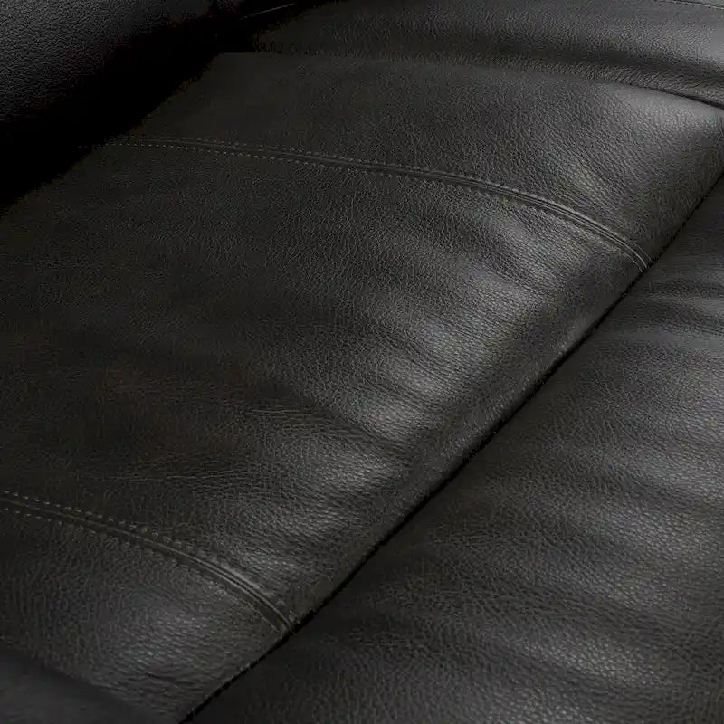 Top Grain Leather Power Reclining Loveseat – USB Charging, Adjustable Headrest & Lumbar