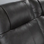Top Grain Leather Power Reclining Loveseat – USB Charging, Adjustable Headrest & Lumbar