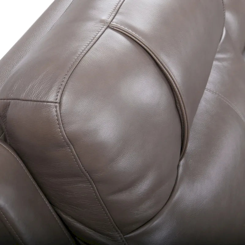 Top Grain Leather Power Reclining Loveseat – USB Charging, Adjustable Headrest & Lumbar