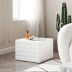 Modern Glam Square Nesting Coffee End Side Table for Living Room(Set of 2)