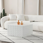 Modern Glam Square Nesting Coffee End Side Table for Living Room(Set of 2)