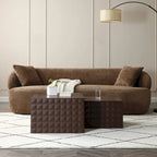 Modern Glam Square Nesting Coffee End Side Table for Living Room(Set of 2)