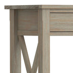 Solid Wood 47" Contemporary Console Sofa Table – 2 Drawers, Bottom Shelf