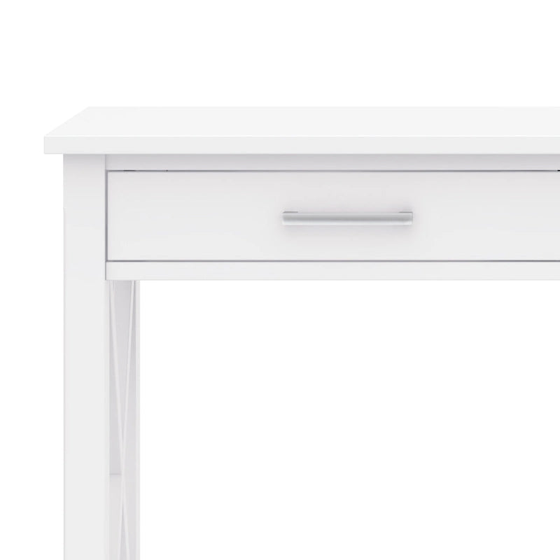 Solid Wood 47" Contemporary Console Sofa Table – 2 Drawers, Bottom Shelf