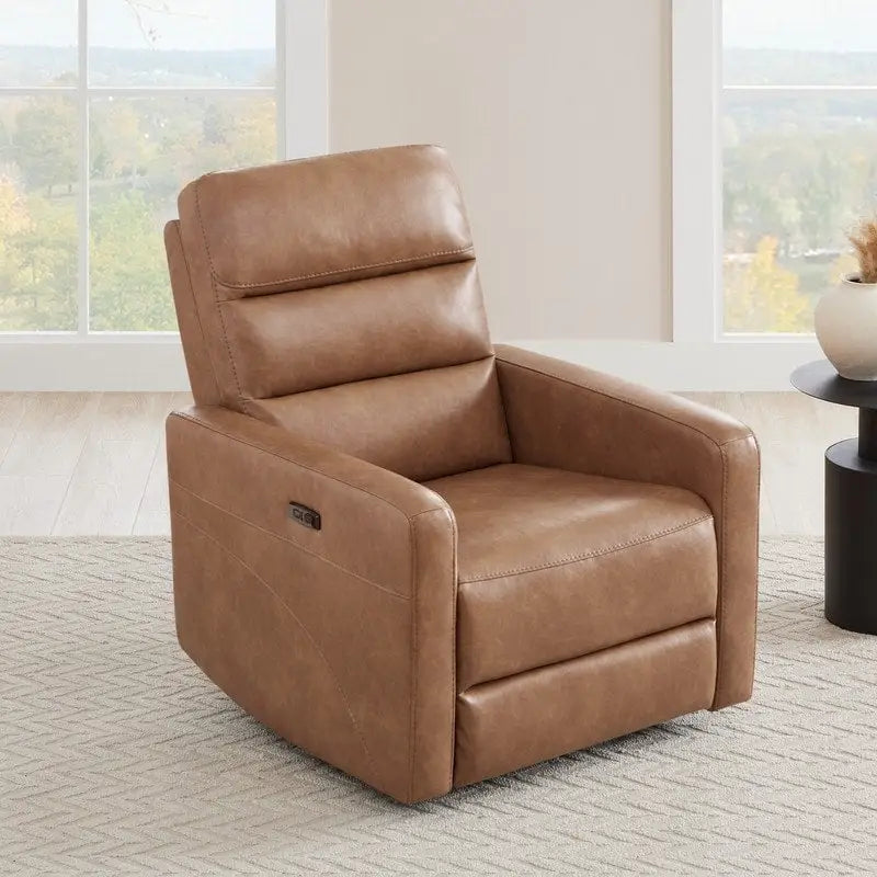 Power Swivel Recliner with Headrest & USB Charging Ports – 270° Swivel
