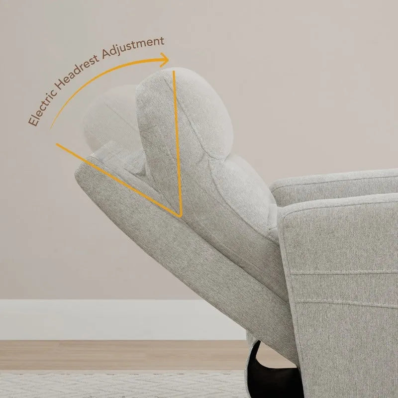 Power Swivel Recliner with Headrest & USB Charging Ports – 270° Swivel