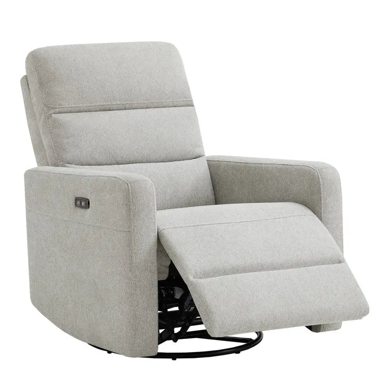 Power Swivel Recliner with Headrest & USB Charging Ports – 270° Swivel