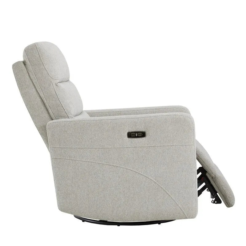 Power Swivel Recliner with Headrest & USB Charging Ports – 270° Swivel