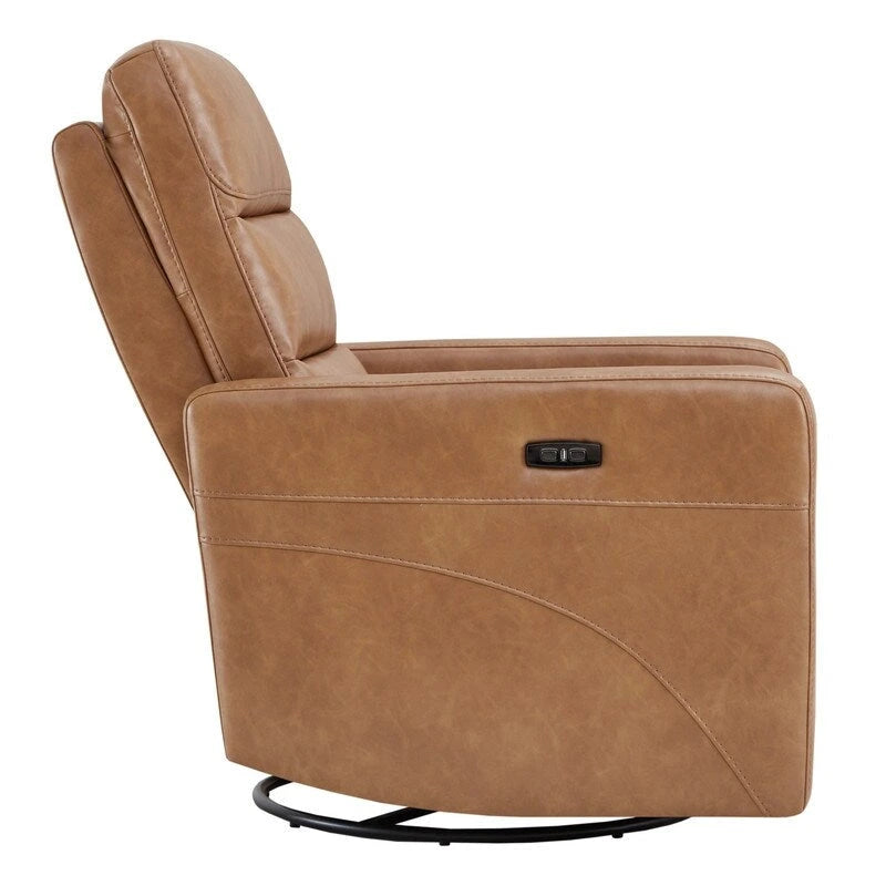 Power Swivel Recliner with Headrest & USB Charging Ports – 270° Swivel