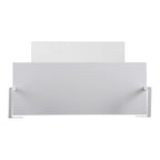 Wall Mount Floating Desk with Open Shelves – White, Space-Saving Home Office