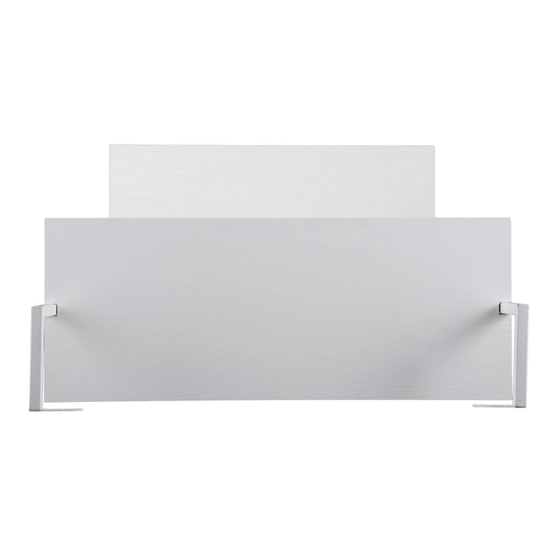 Wall Mount Floating Desk with Open Shelves – White, Space-Saving Home Office