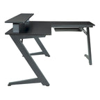 L-Shaped Gaming Desk with RGB LED Lights, USB Hub & Cable Management
