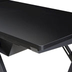 L-Shaped Gaming Desk with RGB LED Lights, USB Hub & Cable Management