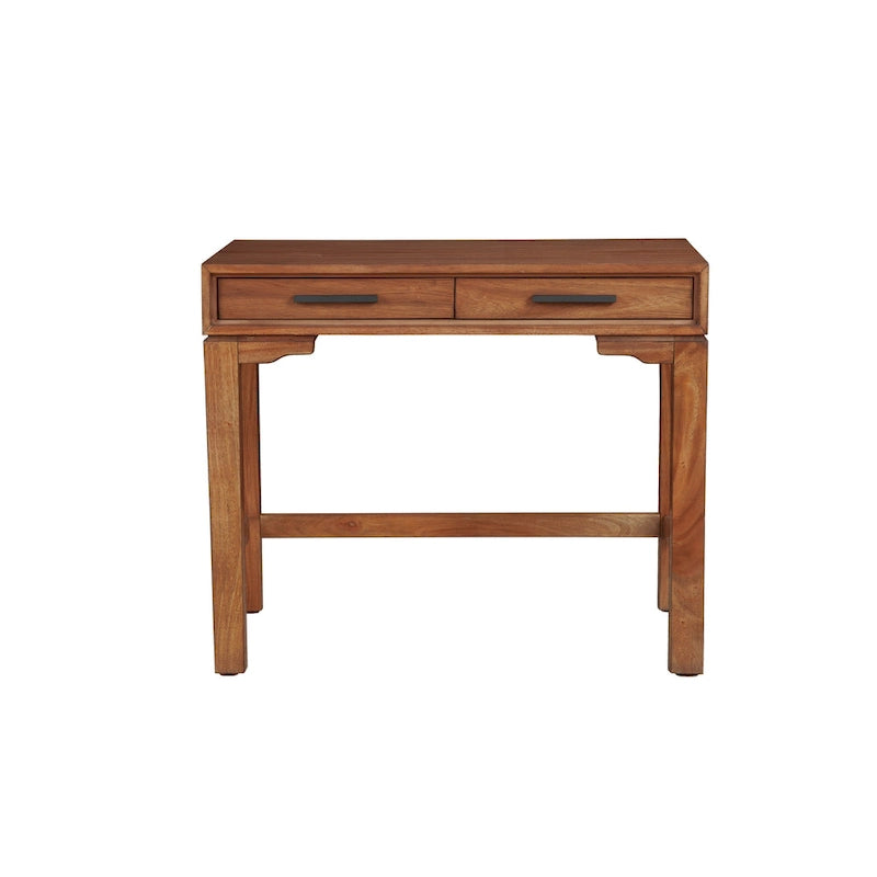 Compact Writing Desk with Dovetail Drawer & Felt Lining – 36"W, Multiple Colors