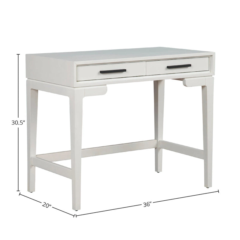 Compact Writing Desk with Dovetail Drawer & Felt Lining – 36"W, Multiple Colors