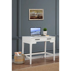 Compact Writing Desk with Dovetail Drawer & Felt Lining – 36"W, Multiple Colors