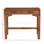 Compact Writing Desk with Dovetail Drawer & Felt Lining – 36"W, Multiple Colors