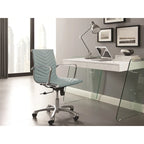 Modern Glass Top Office Desk – 2 Soft-Close Drawers, Commercial-Grade, Easy Assembly