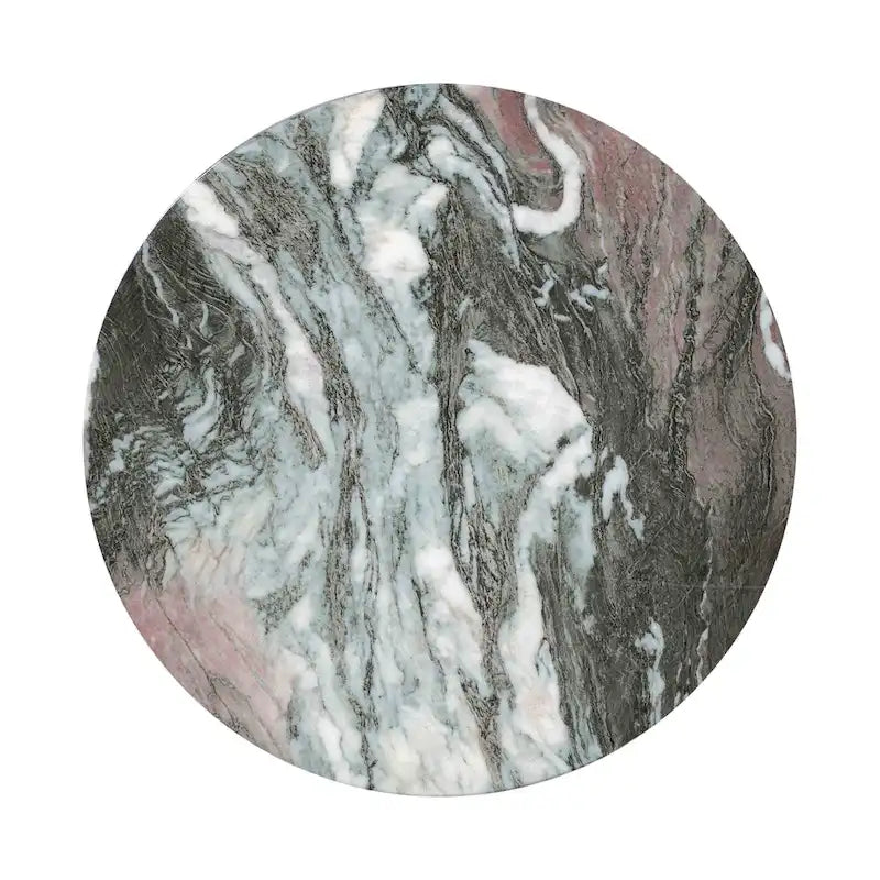 Grey Marble Side Table, Concrete, Single