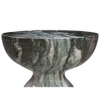Grey Marble Side Table, Concrete, Single
