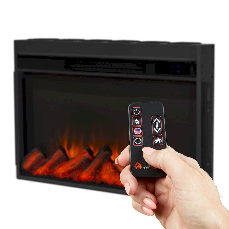72" Electric Fireplace TV Stand – Dark Oak, 6 Flame Colors, Fits TVs up to 70"