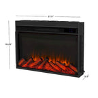 72" Electric Fireplace TV Stand – Dark Oak, 6 Flame Colors, Fits TVs up to 70"